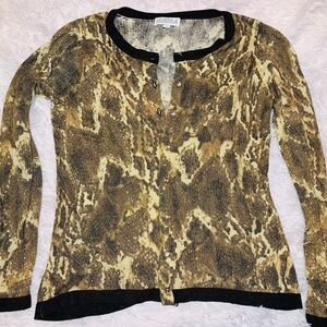 Joseph A. Sparkly gold cardigan